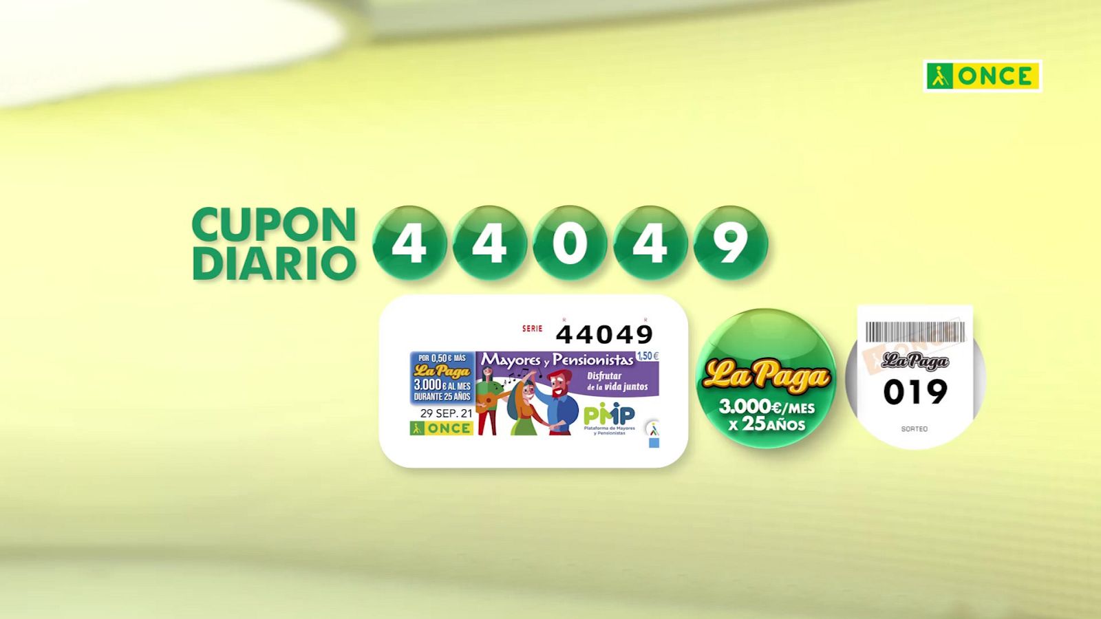 Sorteo ONCE - 29/09/21 - ver ahora