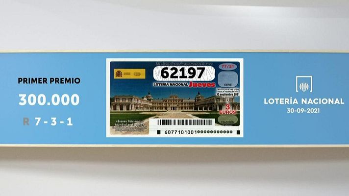 SELAE - Sorteo de la Lotería Nacional del 30/09/2021