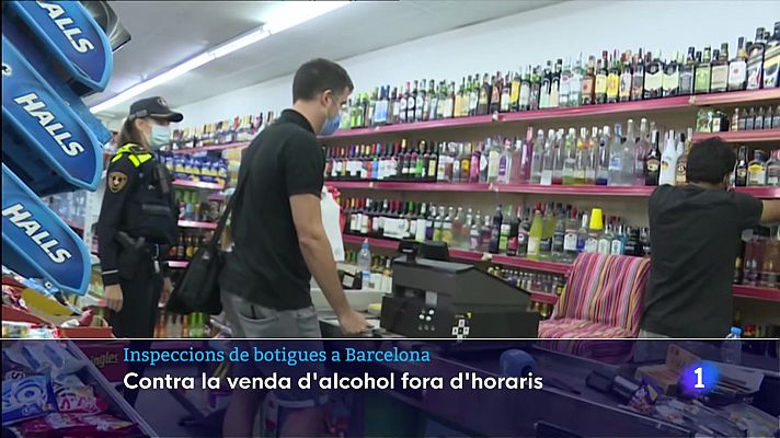 La Guàrdia Urbana de Barcelona intensifica les inspeccions a les botigues nocturnes per evitar que venguin alcohol 