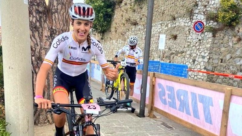Natalia Fischer, bronce en maratón en el Mundial de bicicleta de montaña