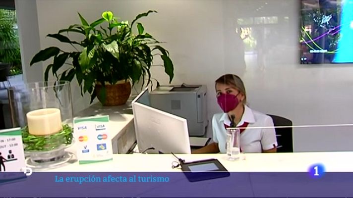 Telediario Fin de Semana - La erupción en La Palma afecta al turismo