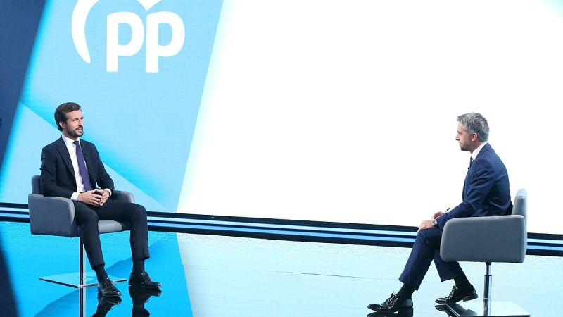 Casado acusa al Gobierno de estar "cruzado de brazos" con Puigdemont  