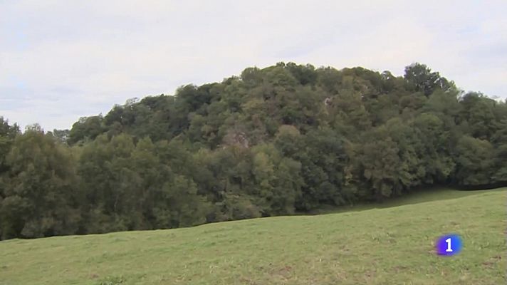 Una de las pinturas de las cuevas de Urdax