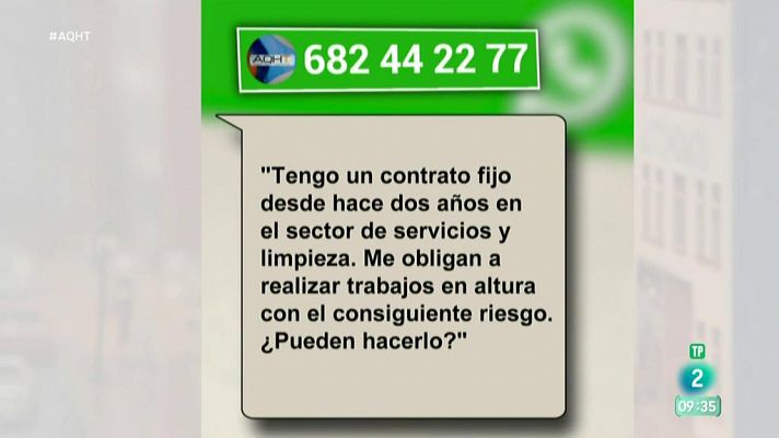 Los trabajos en altura, solo sin riesgo y con formación