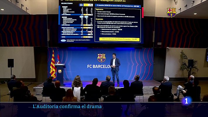 L'Informatiu - L'auditoria del Barça constata greus pèrdues i un deuta rècord