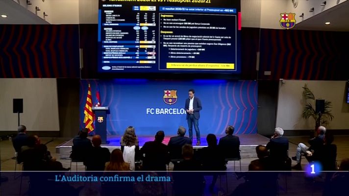 L'Informatiu - L'auditoria del Barça constata greus pèrdues i un deuta rècord