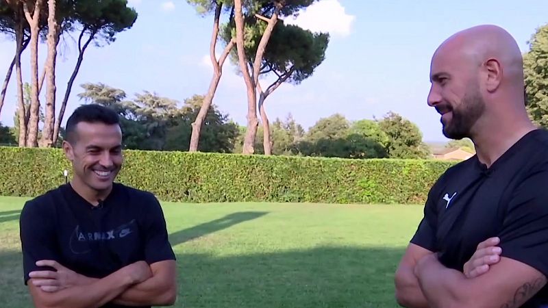 Pepe Reina y Pedro, dos italianos de adopción, analizan el Italia-España