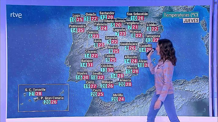 En la mayor parte del país se espera predominio de tiempo anticiclónico, seco y estable, con cielos poco nubosos o con nubes altas