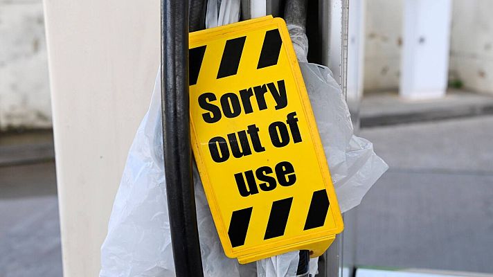 Telediario 1 - La falta de mano de obra amenaza supermercados británicos