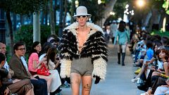 El Paseo del Prado se convierte en un patio cordobés para la nueva colección de Palomo Spain