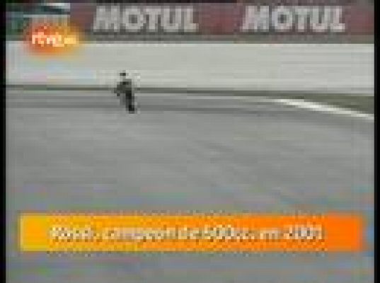 Rossi, campeón de 500 cc en 2001