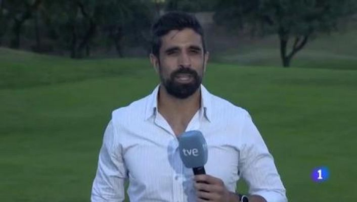 Telediario 2 - Jon Rahm acaricia el liderato en el Open de España tras la segunda jornada