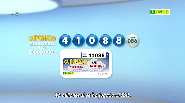 Sorteos ONCE - Resultado del sorteo ONCE.