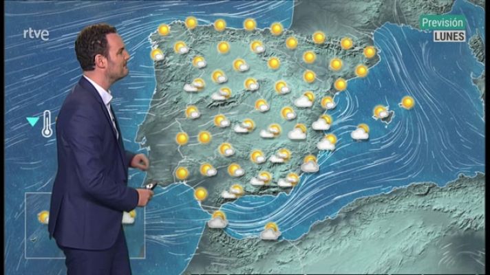 El tiempo - Levante fuerte en el Estrecho. Intervalos de viento fuerte en el entorno de Alborán y el litoral noroeste de Galicia