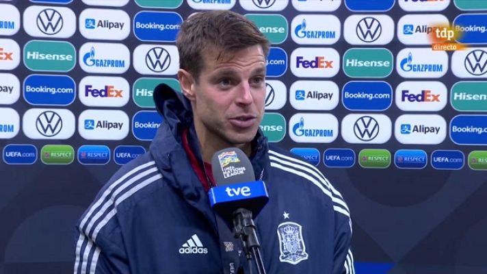 UEFA Nations League - César Azpilicueta: "El fuera de juego es claro"