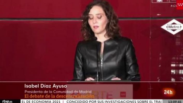  - Ayuso acusa a Sánchez de querer "destrozar" Madrid con la descentralización