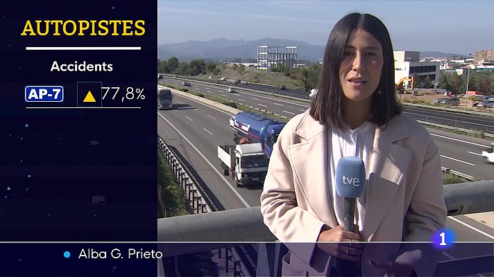 L'Informatiu - Els accidents augmenten en les 4 autopistes catalanes des de la seva gratuïtat