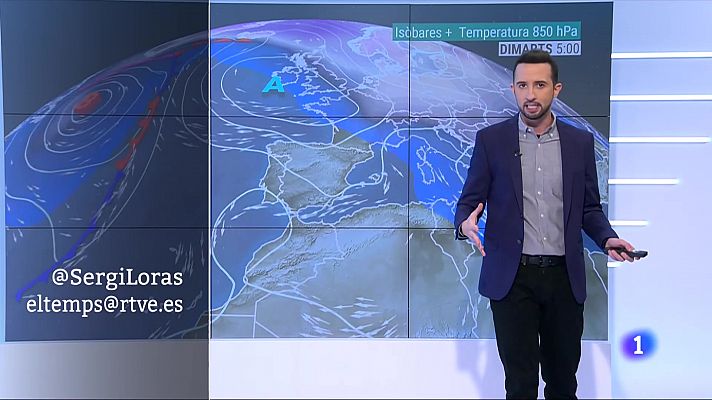 El temps - Tram final del pont amb sol i contrast tèrmic
