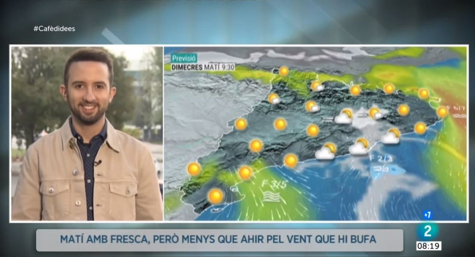 El Temps (13/10/2021) - Ambient més fresc amb sol, alguns núvols i vent del nord