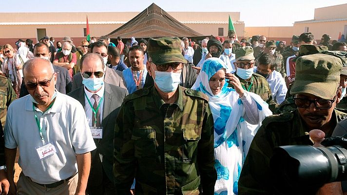 Gali reaparece en público en el Sáhara