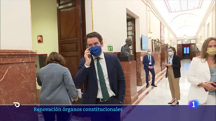 Telediario 1 - Gobierno y PP negocian renovar instituciones
