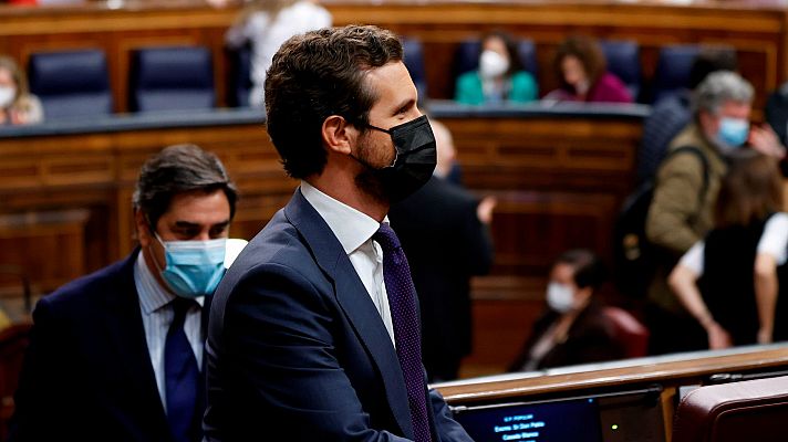 Telediario 2 - Casado ofrece a Sánchez renovar todos los órganos constitucionales excepto el Poder Judicial