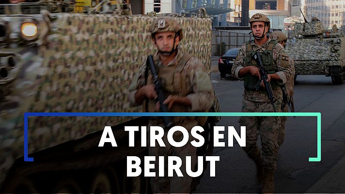 Francotiradores disparan a chiítas en una protesta contra el juez de la explosión del Puerto de Beirut