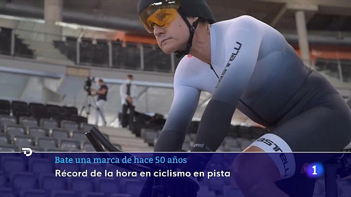 Telediario 2 - Récord de la hora: Pep Tatché bate la plusmarca española