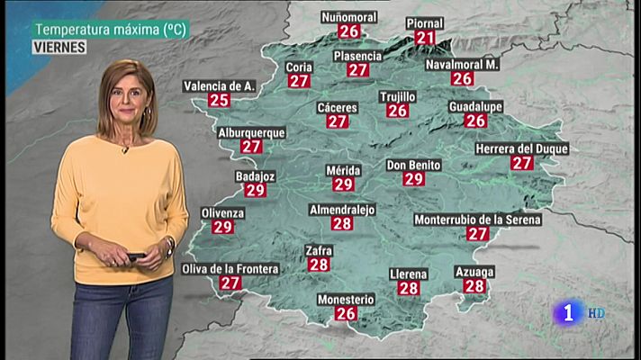 El tiempo en Extremadura - 15/10/2021