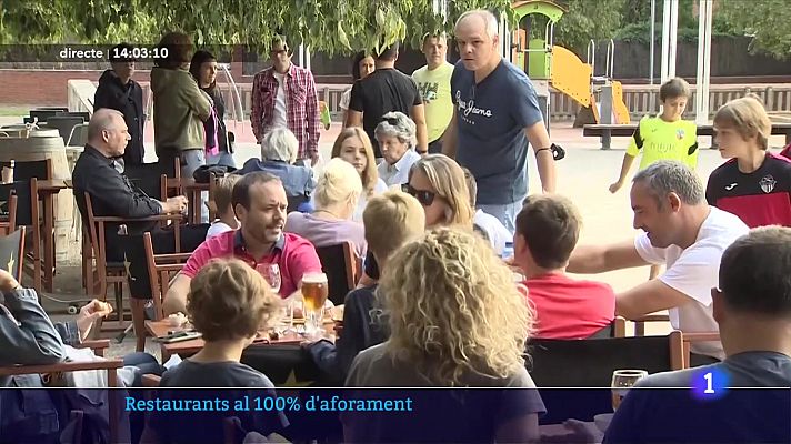 L'Informatiu - Primer cap de setmana amb bars i restaurants oberts al 100%