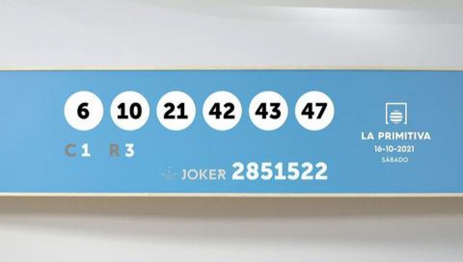 Sorteo de la Lotería Primitiva y Joker del 16/10/2021 - Ver ahora