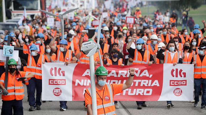 Telediario Fin de Semana - Protesta en Viveiro por el futuro de la comarca de A Mariña