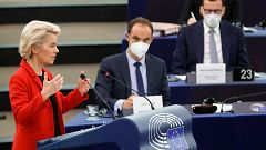 Von der Leyen advierte a Polonia: "No vamos a tolerar que se pongan en riesgo nuestro valores comunes"