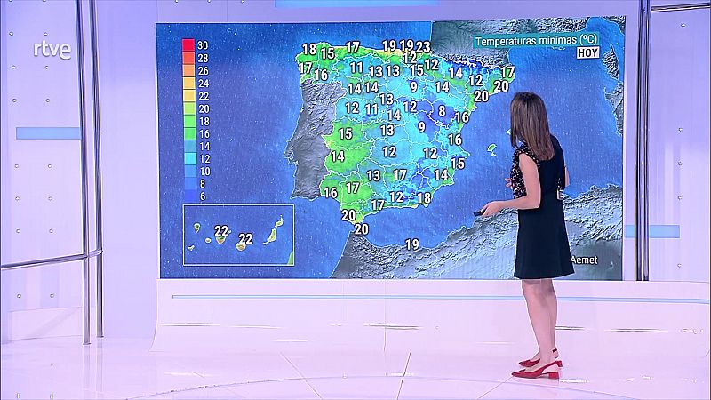 Precipitaciones localmente fuertes de madrugada en el oeste de Galicia - ver ahora
