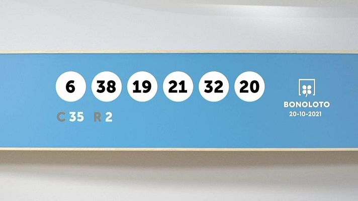 SELAE - Sorteo de la Lotería Bonoloto del 20/10/2021