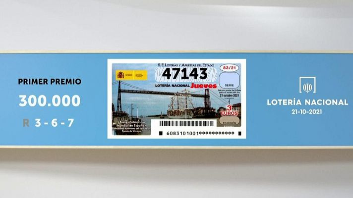 SELAE - Sorteo de la Lotería Nacional del 21/10/2021