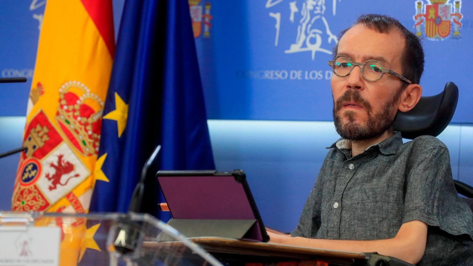 Echenique (UP): "La sentencia de Rodríguez no contiene la retirada del acta"