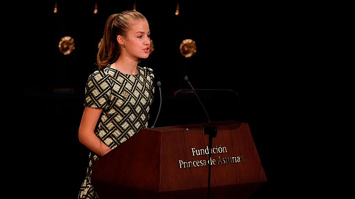 Premios Princesa de Asturias - La princesa Leonor defiende el papel de los jóvenes en la lucha por un futuro "más sostenible" y "más justo"