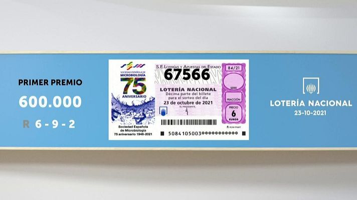 SELAE - Sorteo de la Lotería Nacional del 23/10/2021