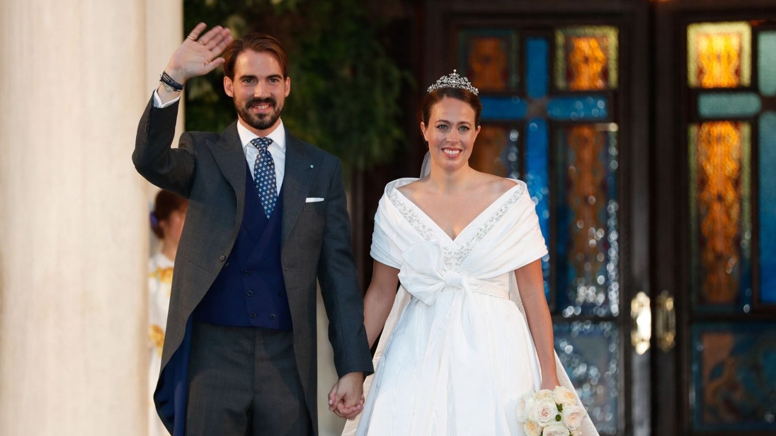 Corazón - Philippos de Grecia, sobrino de doña Sofía, y Nina Flohr se casan por segunda vez