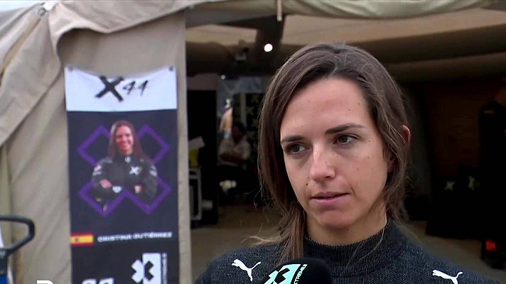 Cristina Gutiérrez se llevó el susto de la Extreme E en Cerdeña