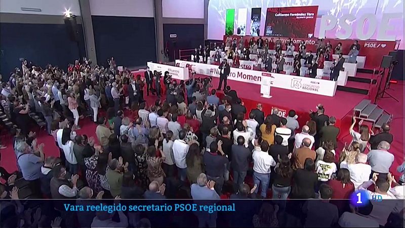 Vara reelegido secretario PSOE regional - 25/10/2021