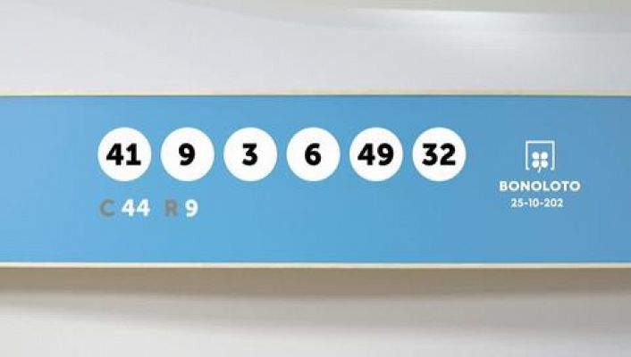 SELAE - Sorteo de la Lotería Bonoloto del 25/10/2021