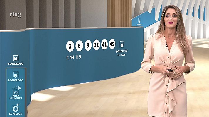 Loterías - Sorteo de la Bonoloto del 25/10/2021