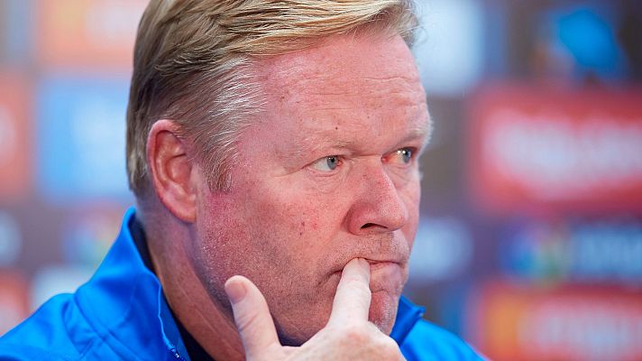 Telediario 1 - Koeman, sobre los incidentes a su salida del Camp Nou: "Es un problema social"