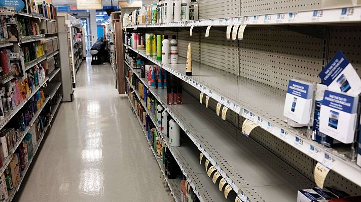 Telediario 1 - El desabastecimiento amenaza la economía en EE.UU.