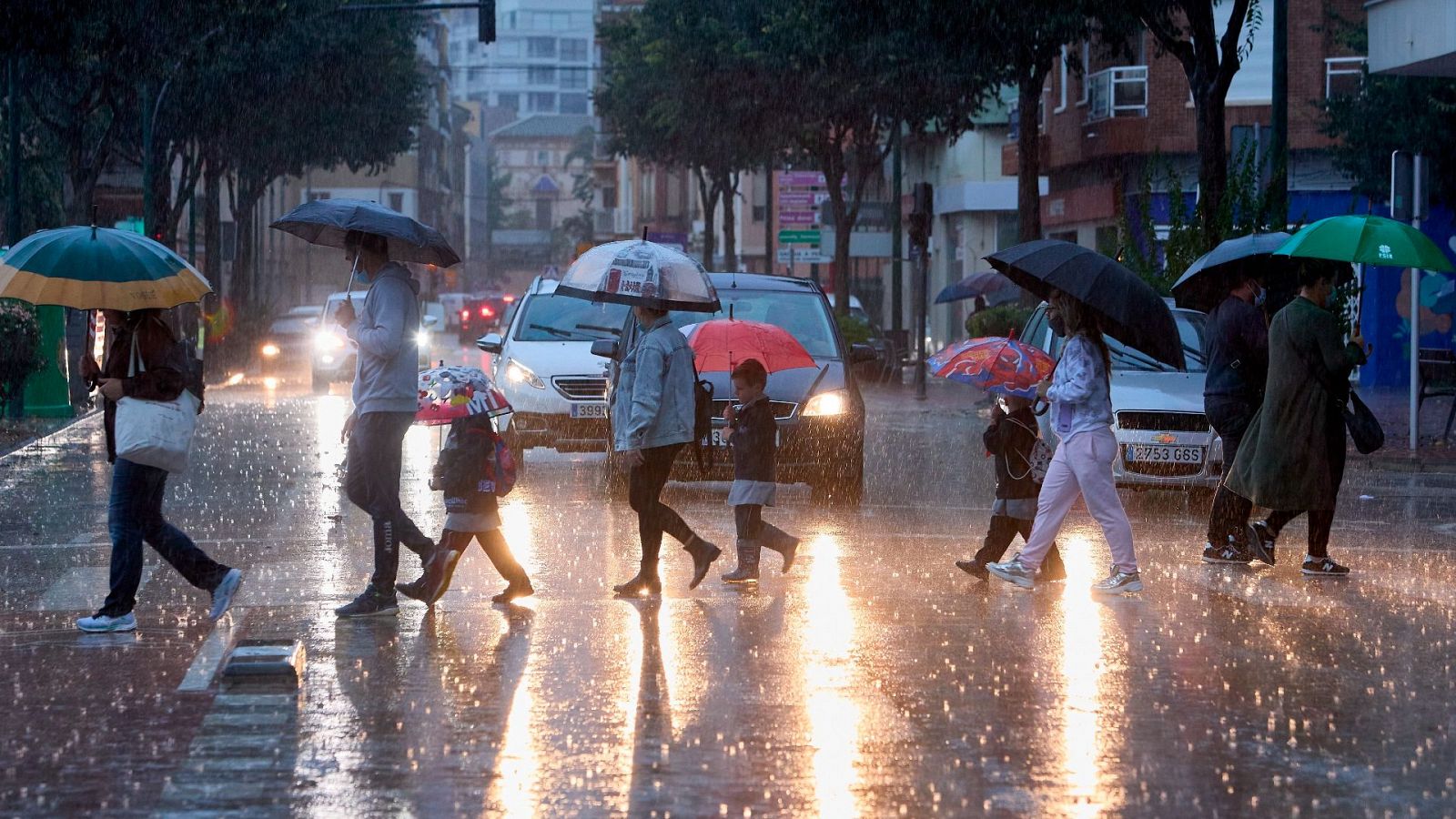 Precipitaciones en el tercio noroeste peninsular y en el Mediterráneo