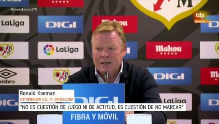 Estudio Estadio - Koeman, en su última rueda de prensa: "Es increíble que hayamos perdido"