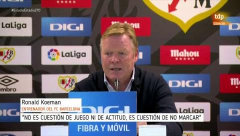 Koeman, en su última rueda de prensa: "Es increíble que hayamos perdido"