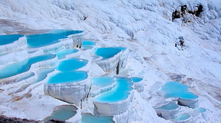 Rick Steves en Hierápolis y Pamukkale